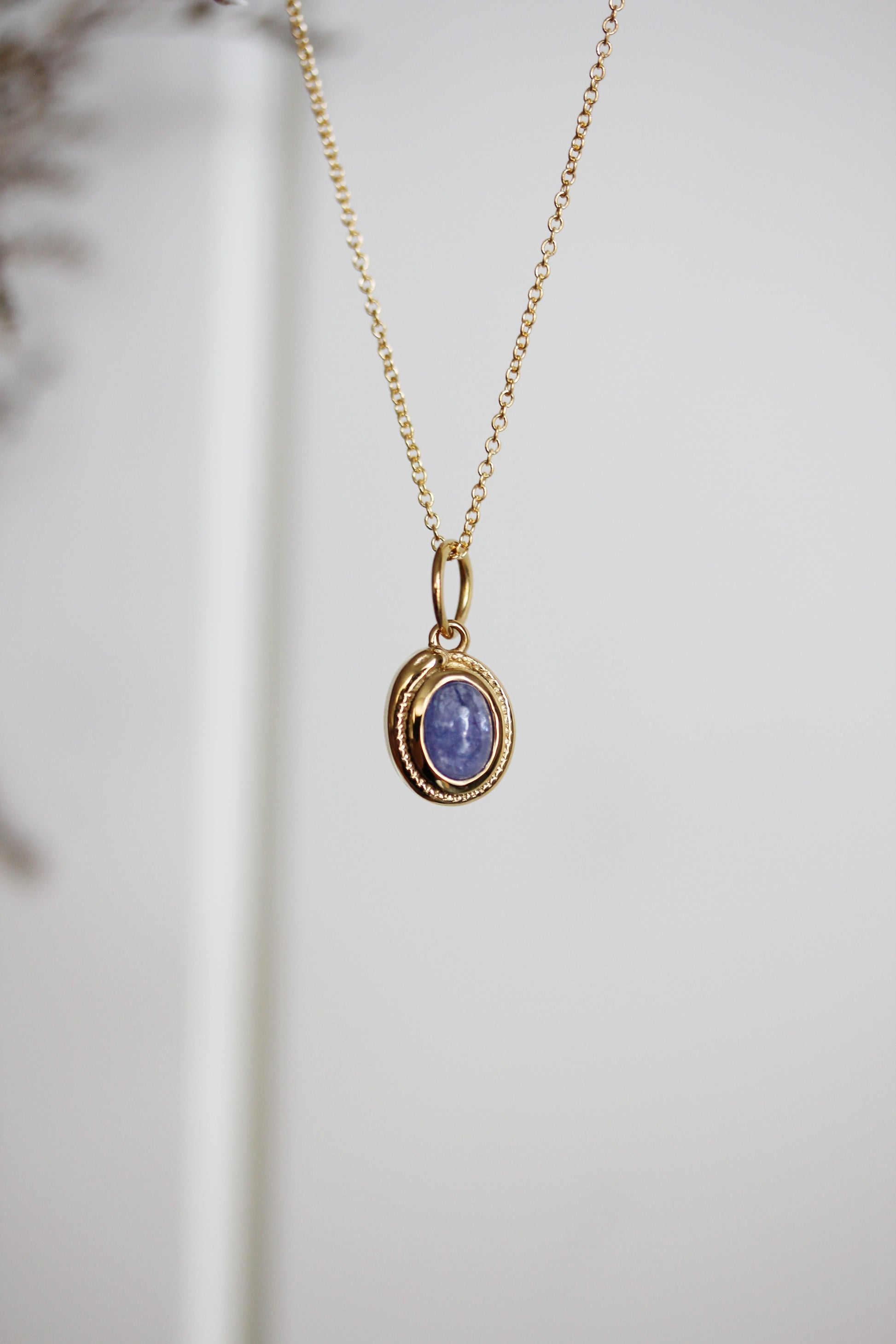 Ouroboros Necklace in Tanzanite