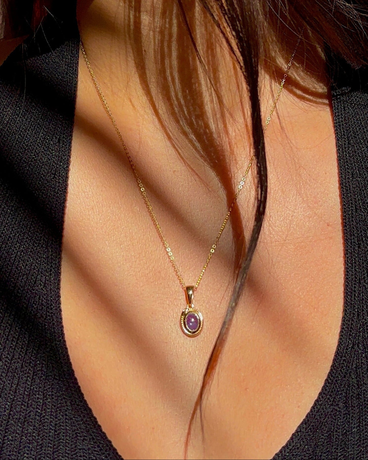 Ouroboros Necklace in Tanzanite