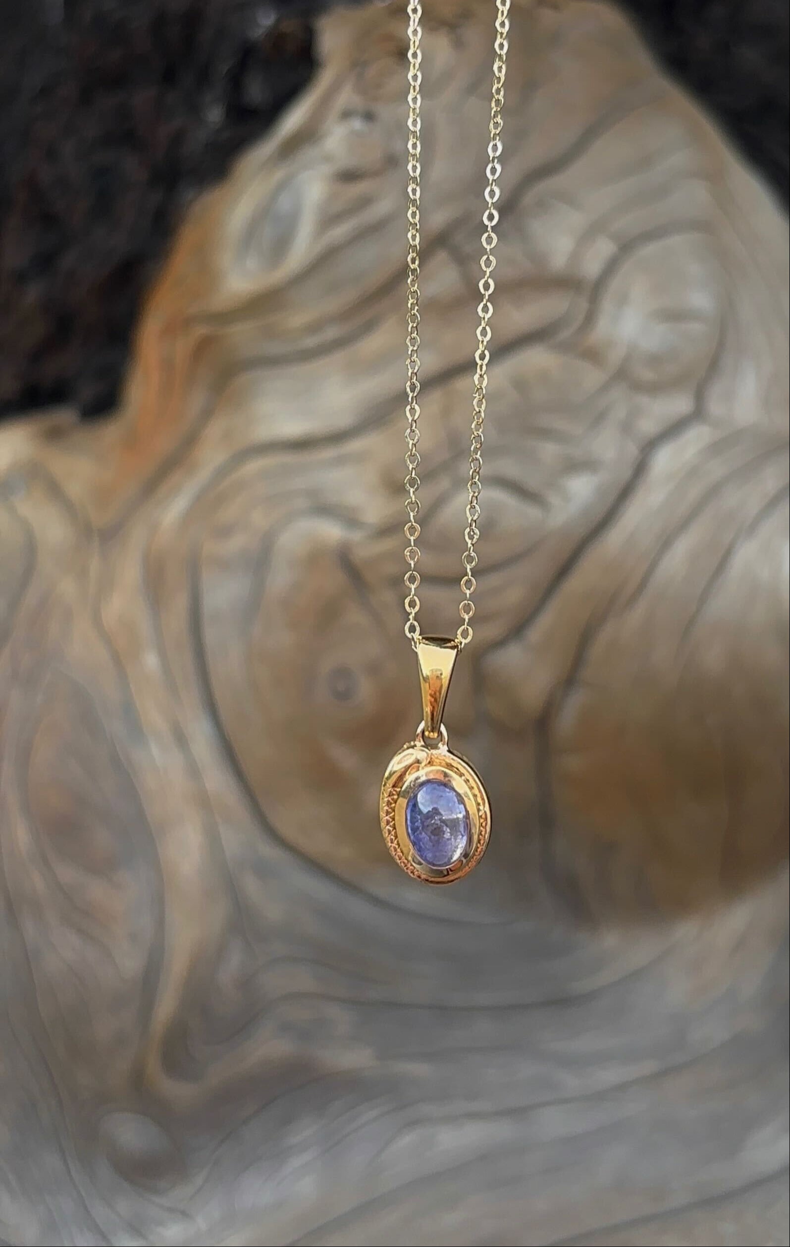 Ouroboros Necklace in Tanzanite