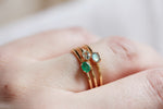Mini Gem Stacking Ring in Aquamarine