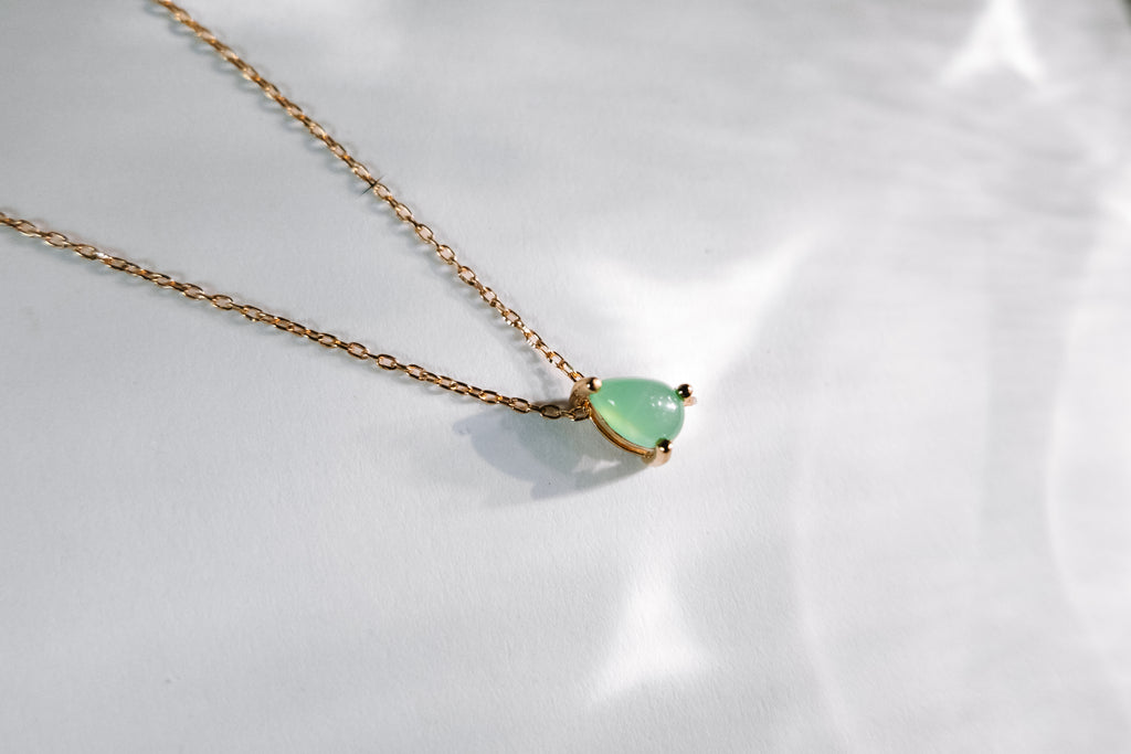 Chrysoprase Float Necklace