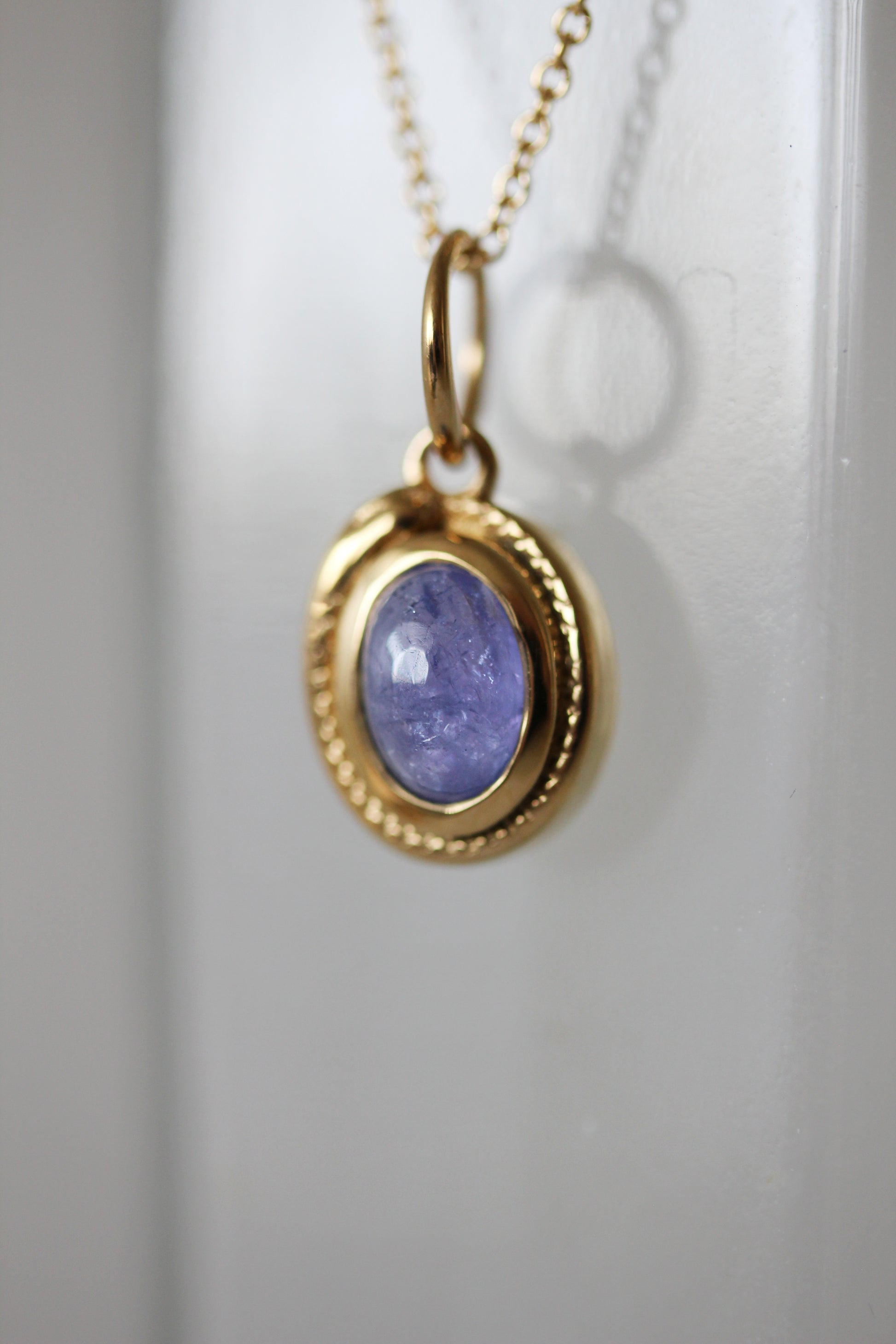 Ouroboros Necklace in Tanzanite