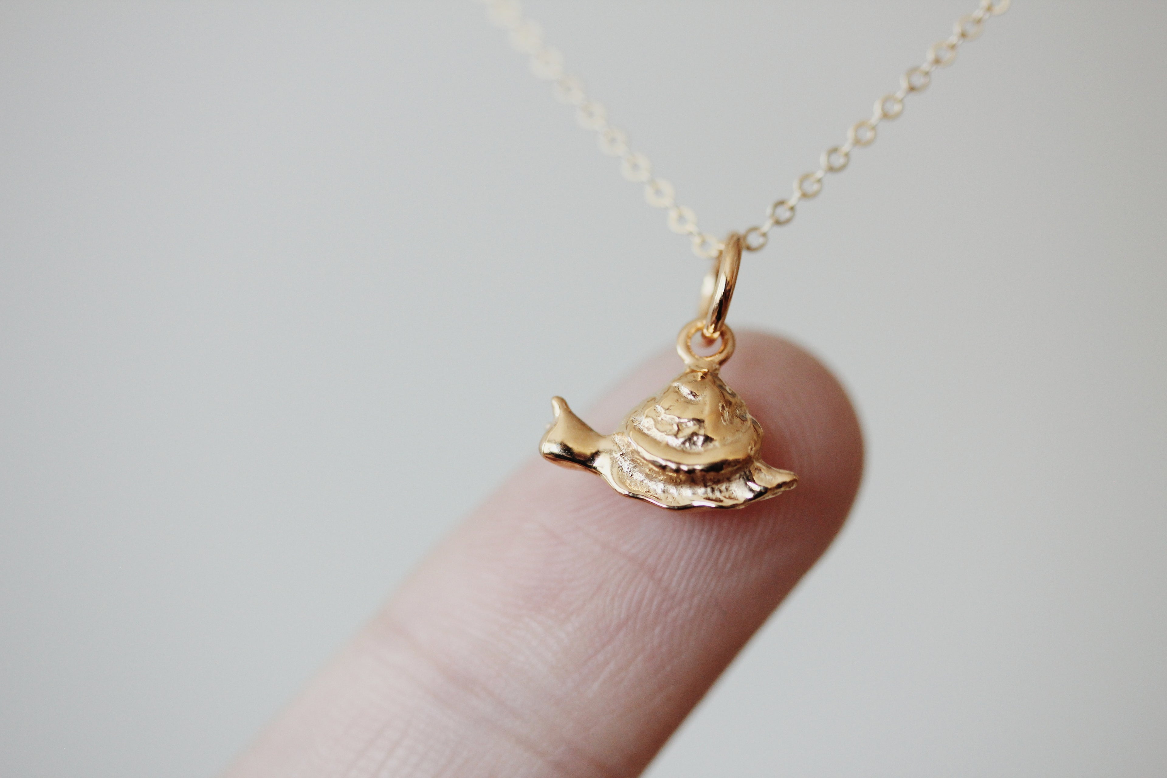 Tiny Snail Necklace