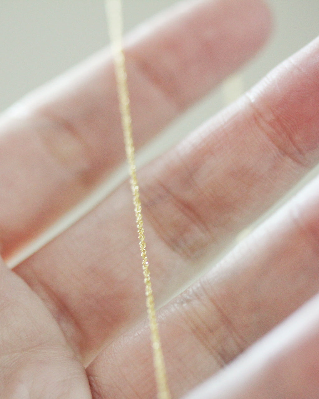 14k Solid Gold Cable Chain