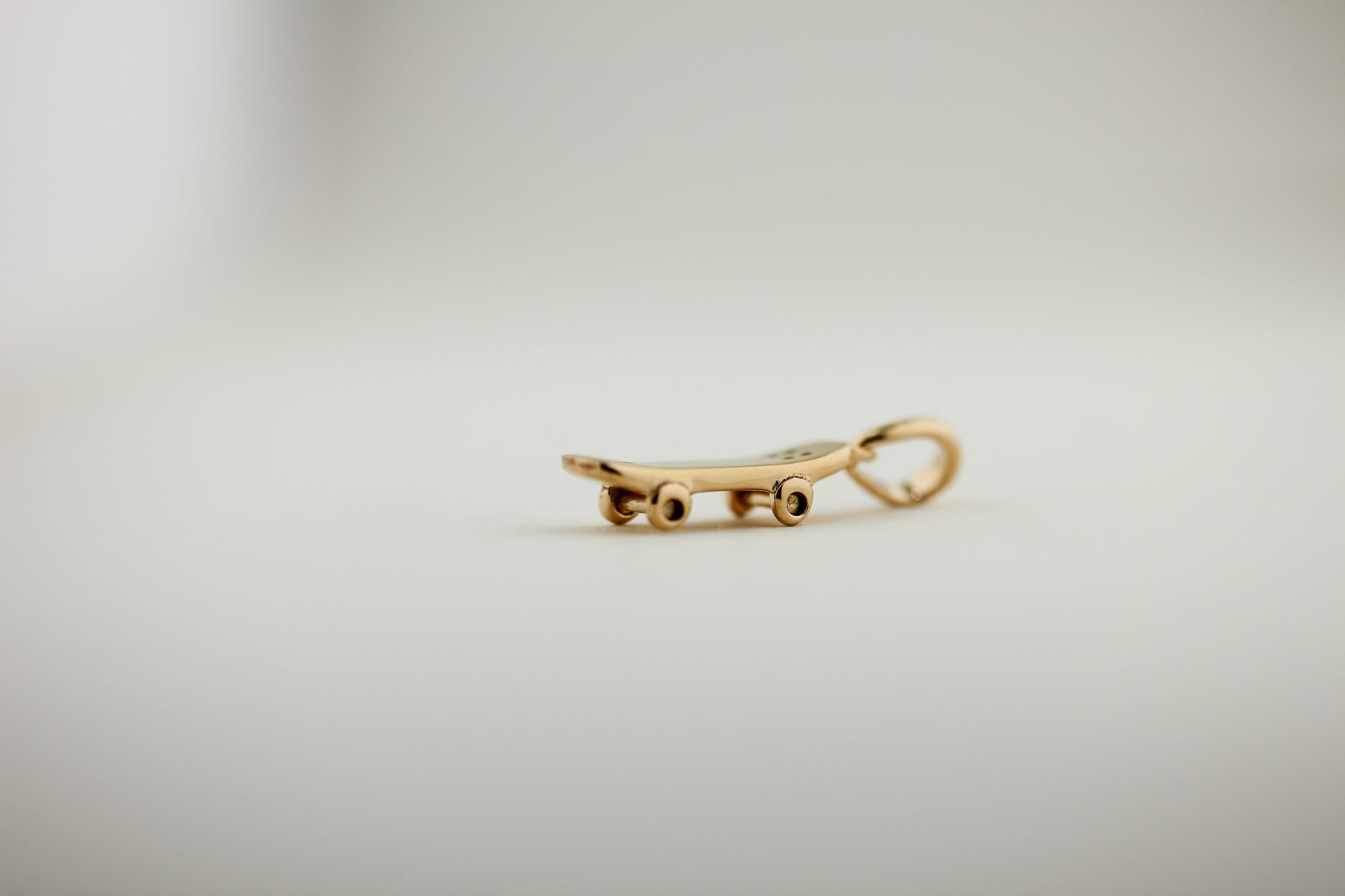 Tiny Skateboard Charm Necklace
