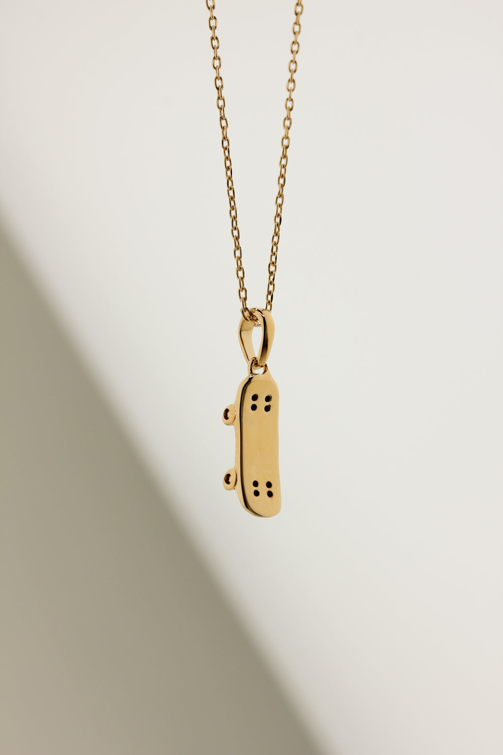Tiny Skateboard Charm Necklace