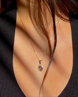 Ouroboros Necklace in Tanzanite