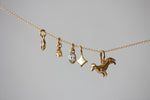 Mini Citrine Teardrop Necklace