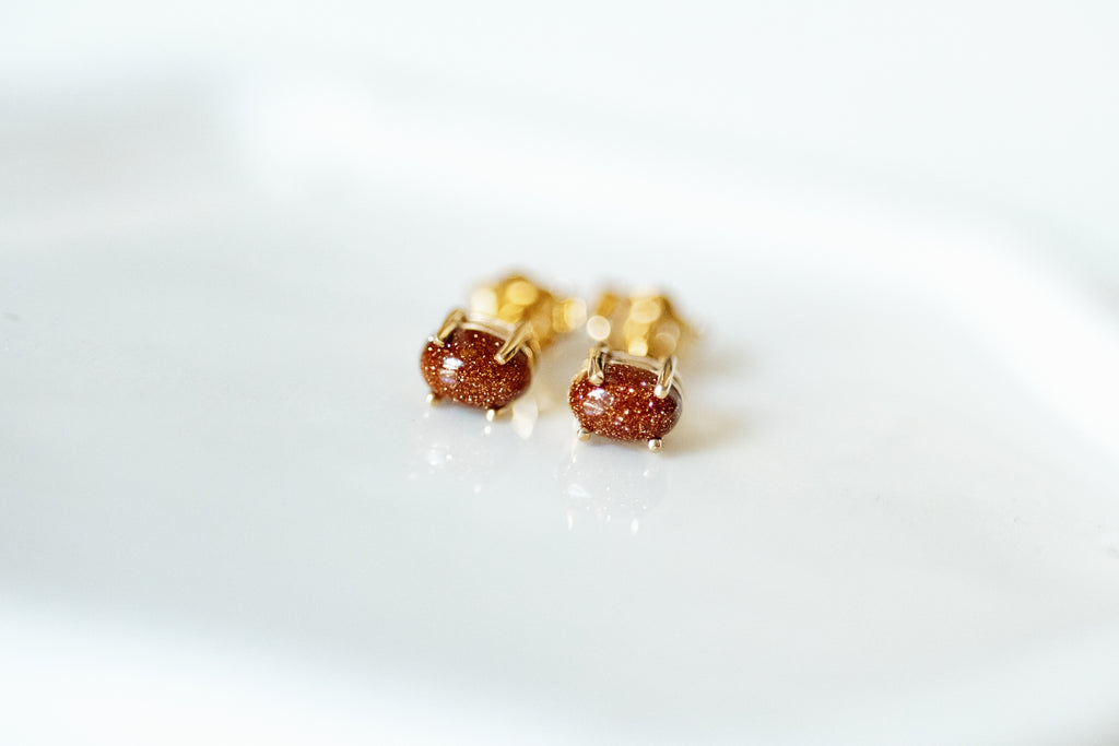 Sunstone Studs