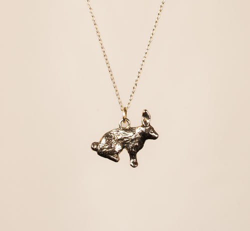 Winter Hare Necklace