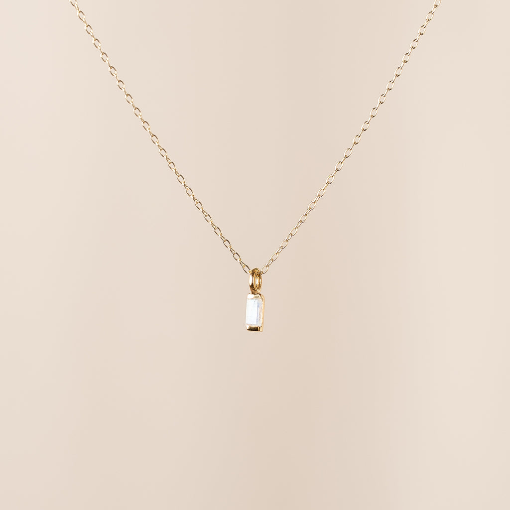 Moonstone Vesper Necklace