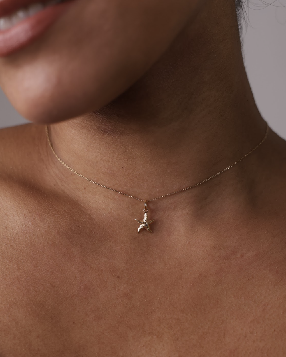 Golden Sea Star Necklace