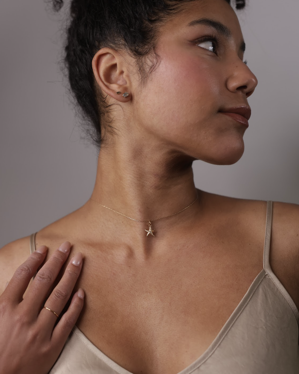 Golden Sea Star Necklace