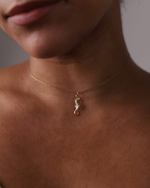 Golden Seahorse Necklace