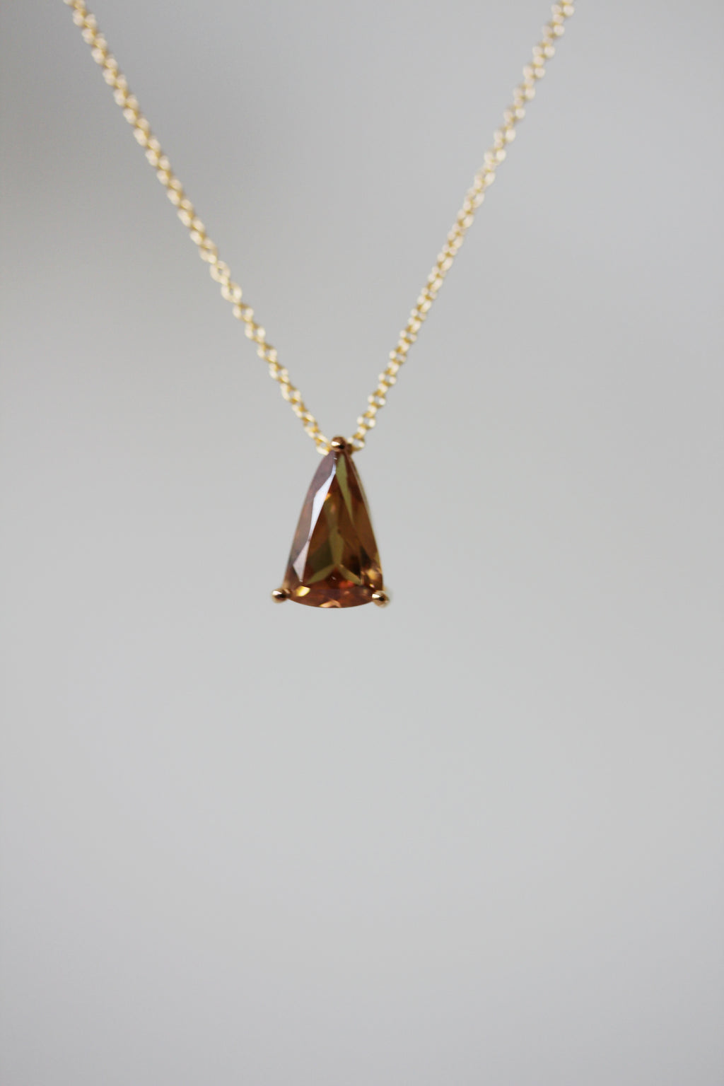 Champagne Quartz Slider Necklace