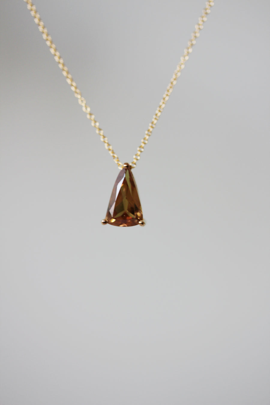 Champagne Quartz Slider Necklace