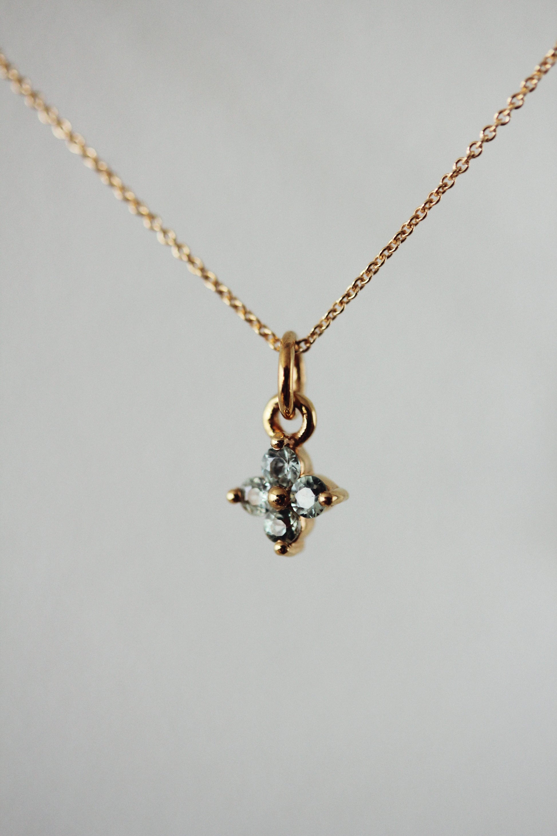 Sapphire Blossom Necklace