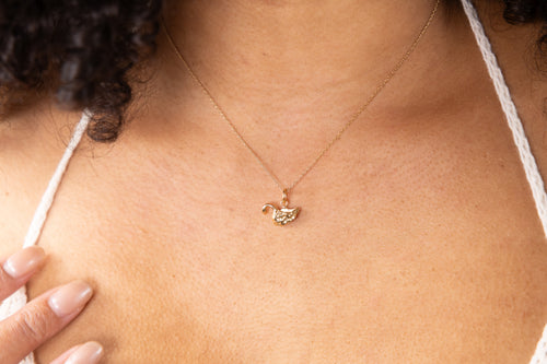 Golden Swan Necklace