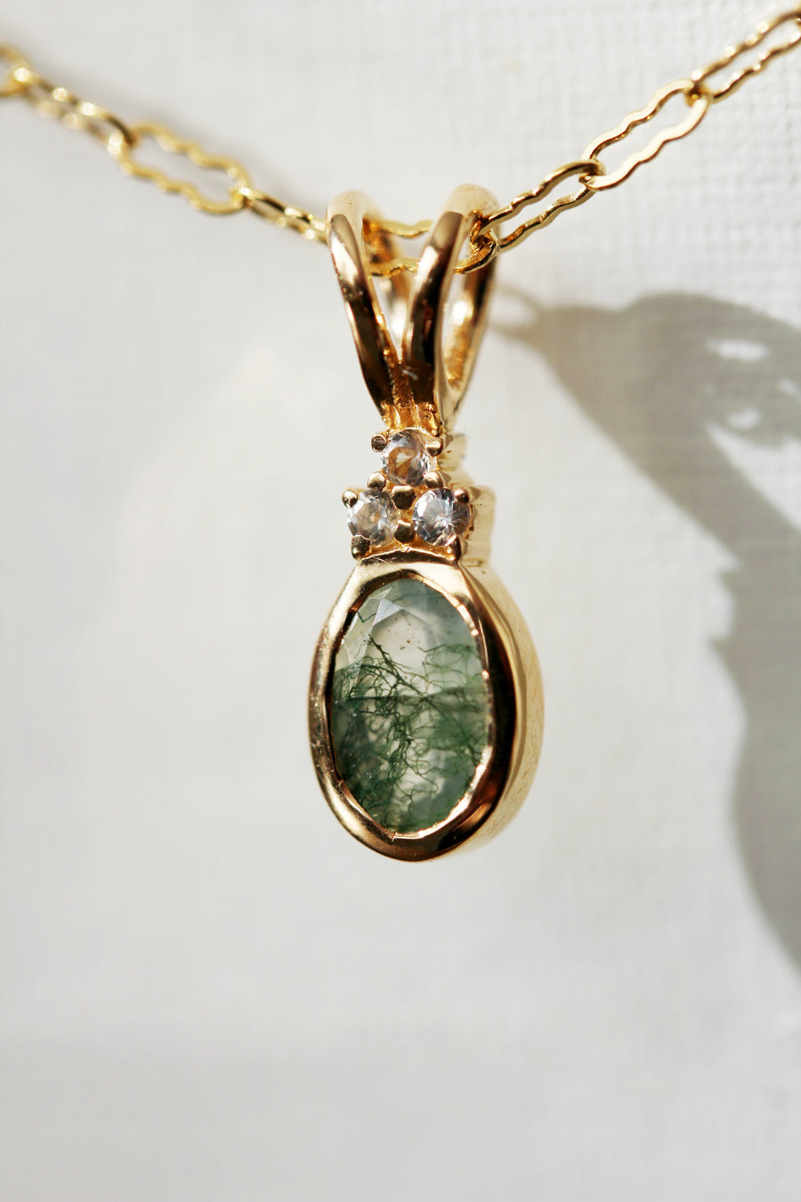 Aurora Necklace in Moss Agate *Limited Edition*