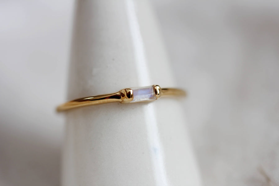 Moonstone Vesper Ring