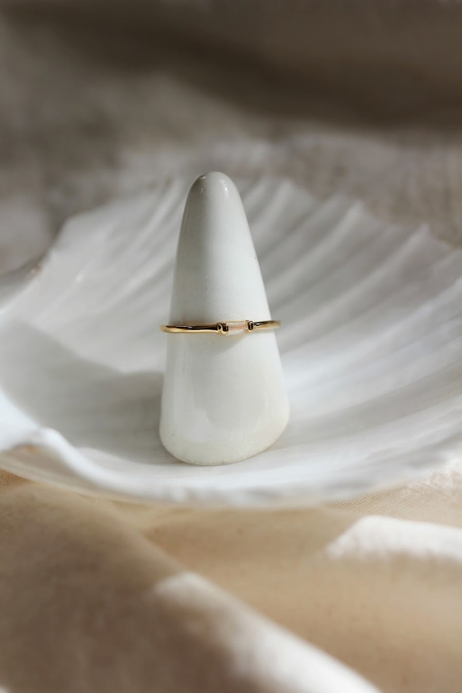 Moonstone Vesper Ring