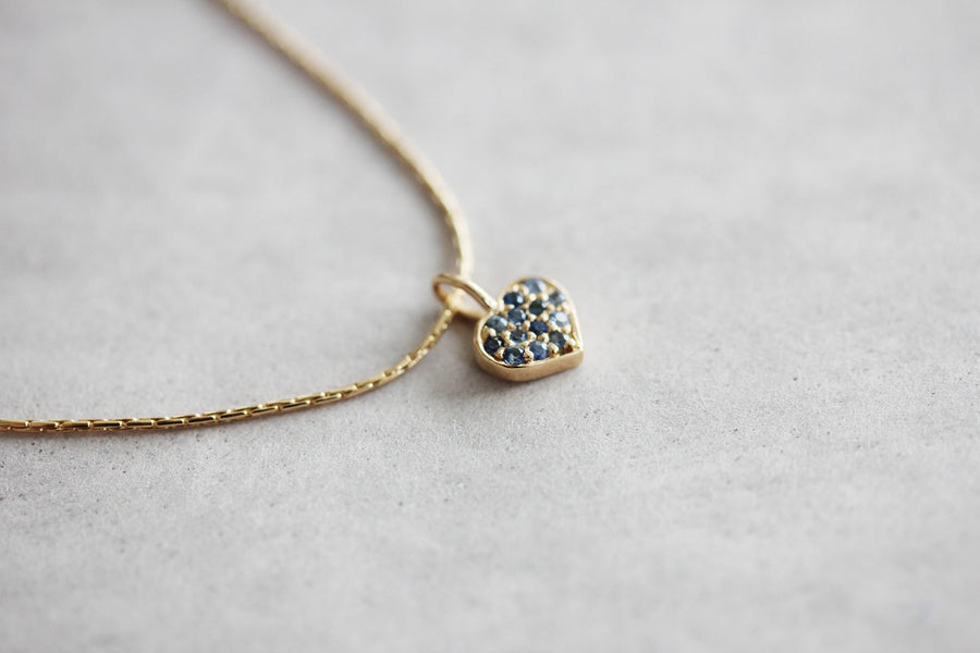 Full of Love Necklace - Blue Sapphire