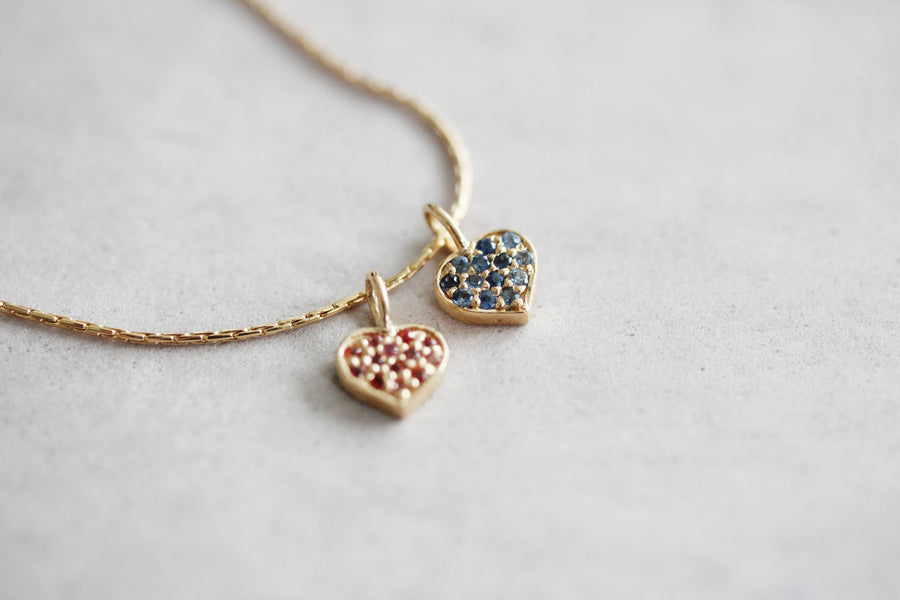 Full of Love Necklace - Blue Sapphire