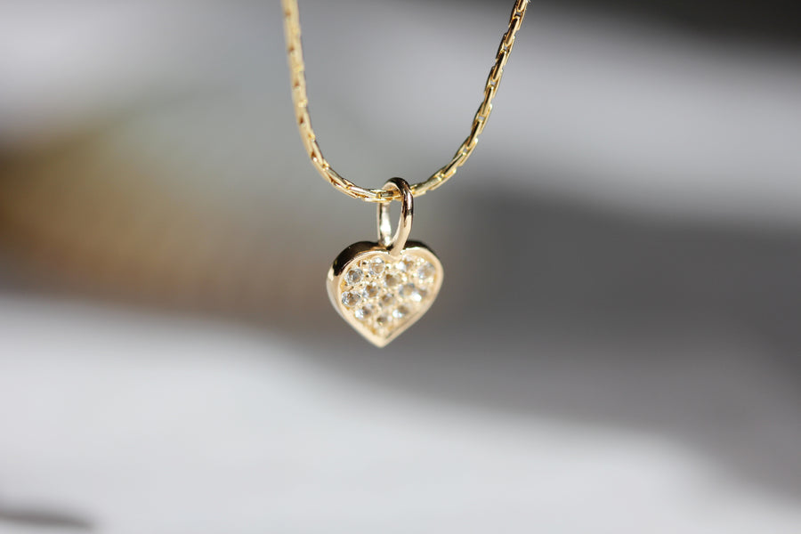 Full of Love Necklace - White Topaz