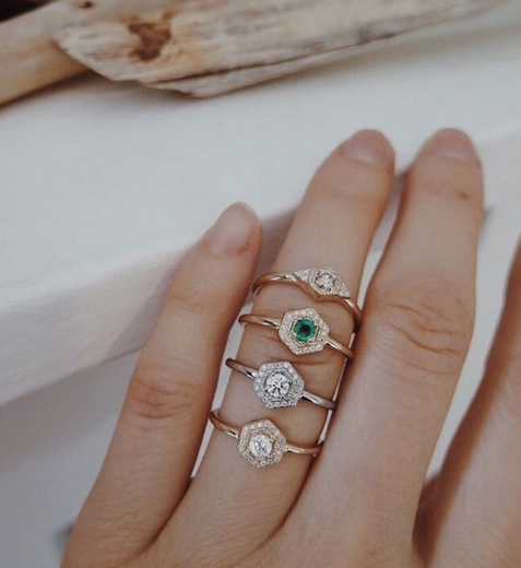 Emerald Celeste Ring