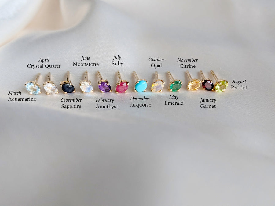 Birthstone Studs