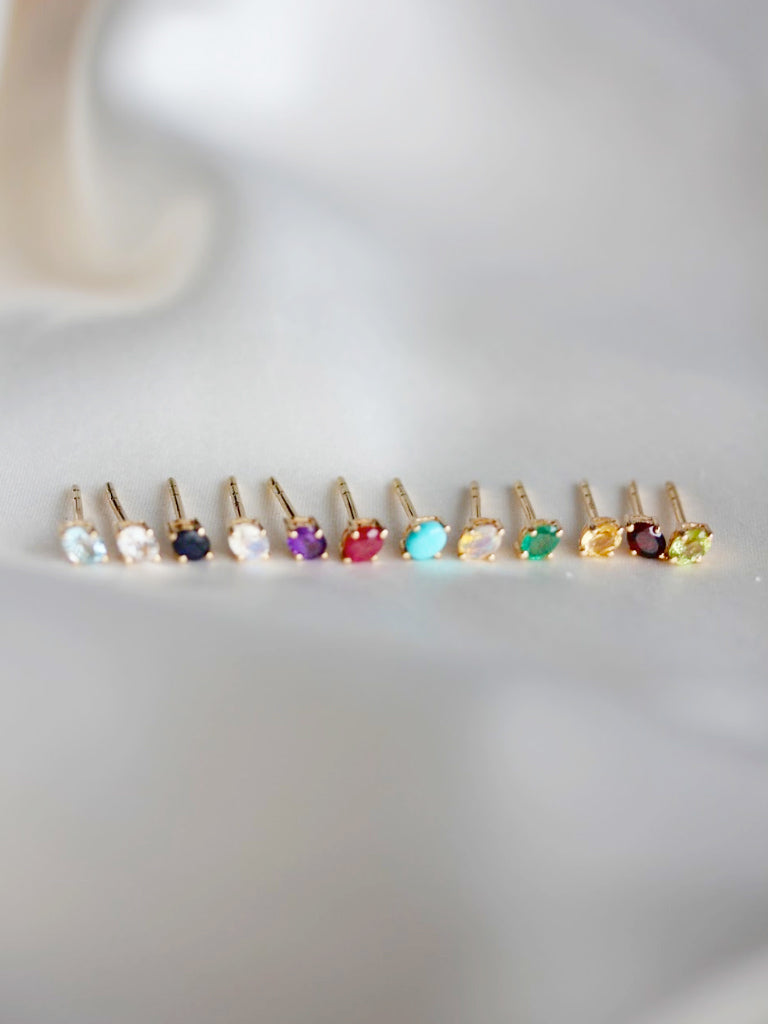 Birthstone Studs