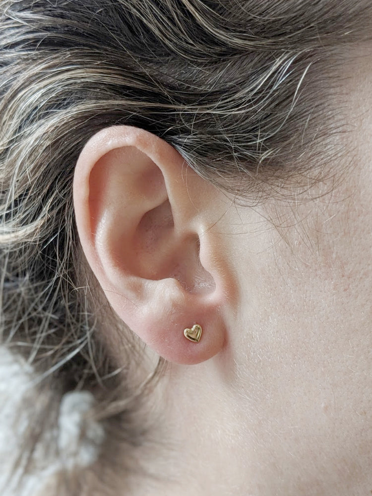 Tiniest Heart Studs