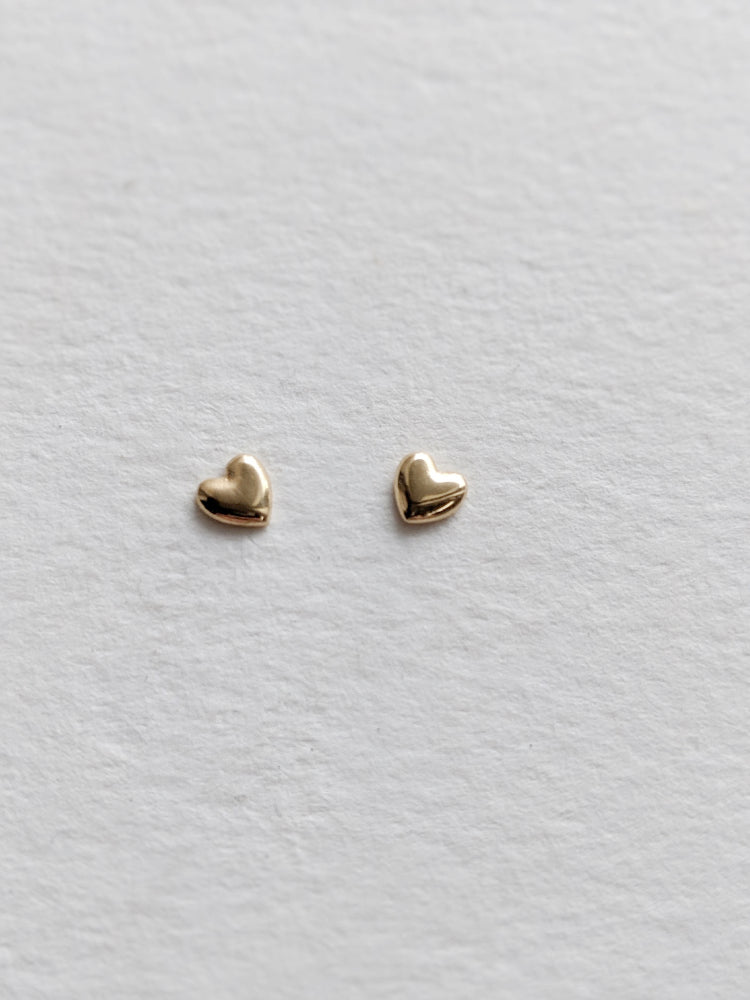 Tiniest Heart Studs