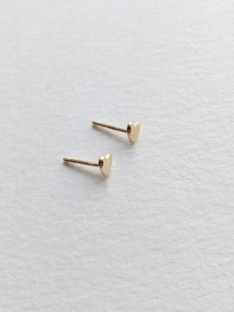 Tiniest Heart Studs