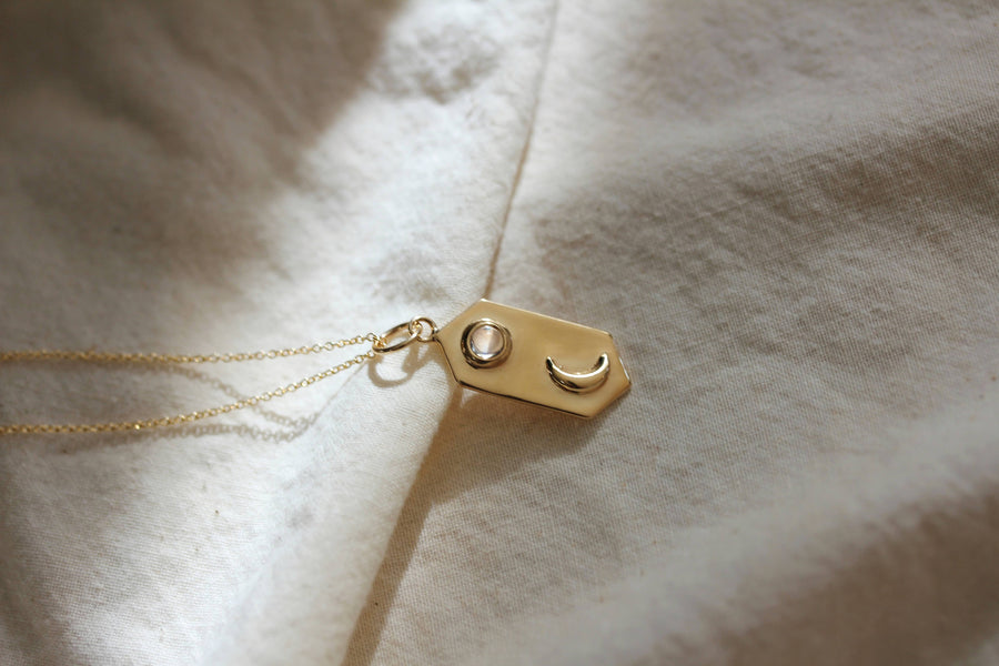 Moon Above Necklace