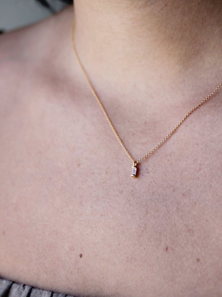 Moonstone Vesper Necklace