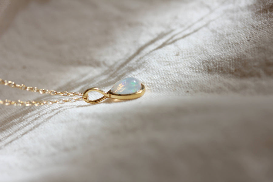 Opal Droplet Necklace